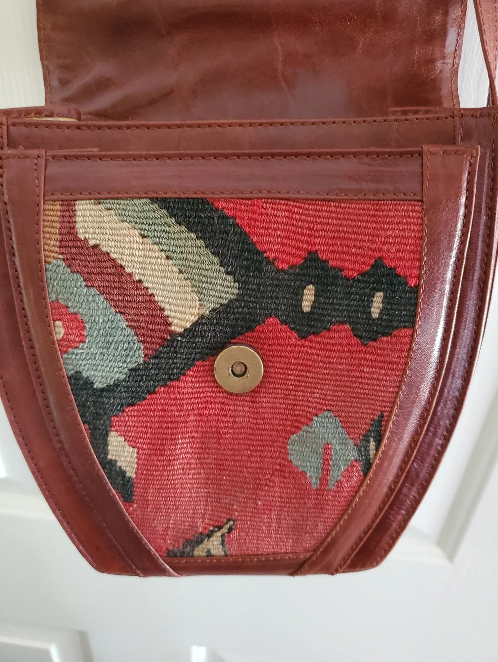 Kilim Leather Vintage Handmade Crossbody handbag